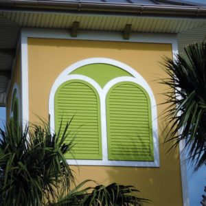 Louvers made by Finyl Sales Inc. Cellular PVC CPVC