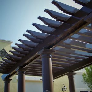 Pergola made of aluminum by Finyl Sales Inc